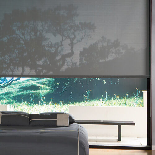 Grey Sun Screen Roller Blind | Quickfit Blinds and Curtains