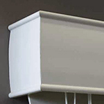 White Timber Blind Top Cover Valance