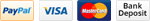 PayPal | Visa | MasterCard | Bank Deposit