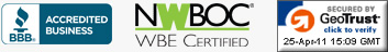Accredited Business | NWBOC WBE Certified | Secured by GeoTrust