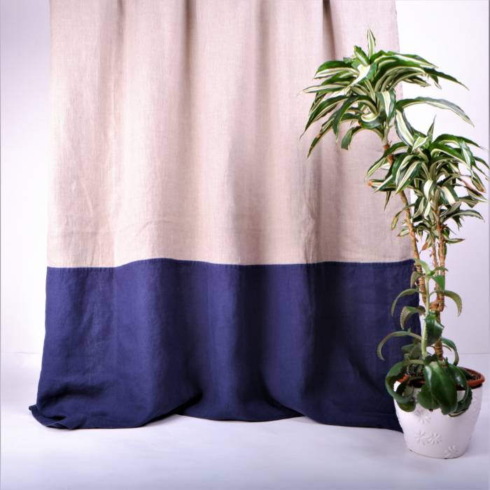 16. Block Colour Curtains