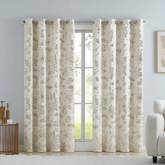 3. Patterned Curtains