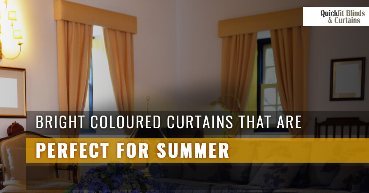 bright colour curtains banner