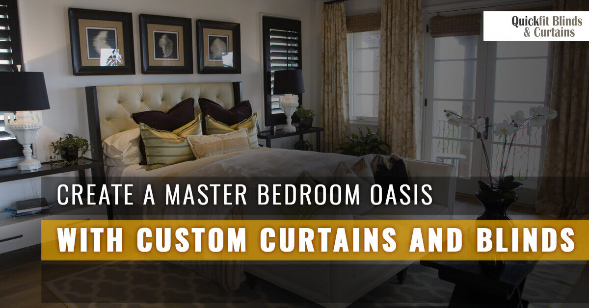master bedroom custom curtain banner