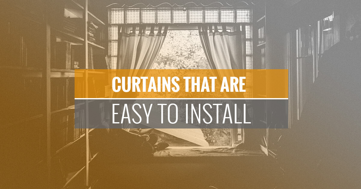 easy to install curtains banner