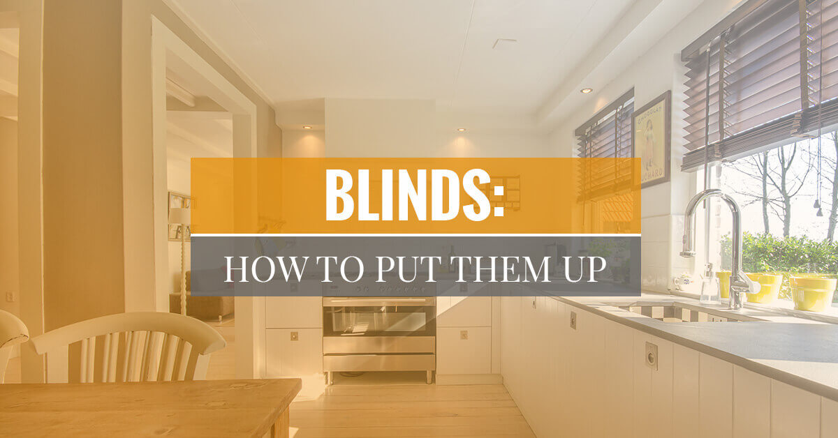 how to put up blinds banner
