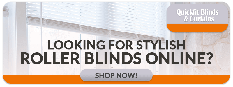 stylish roller blinds online banner