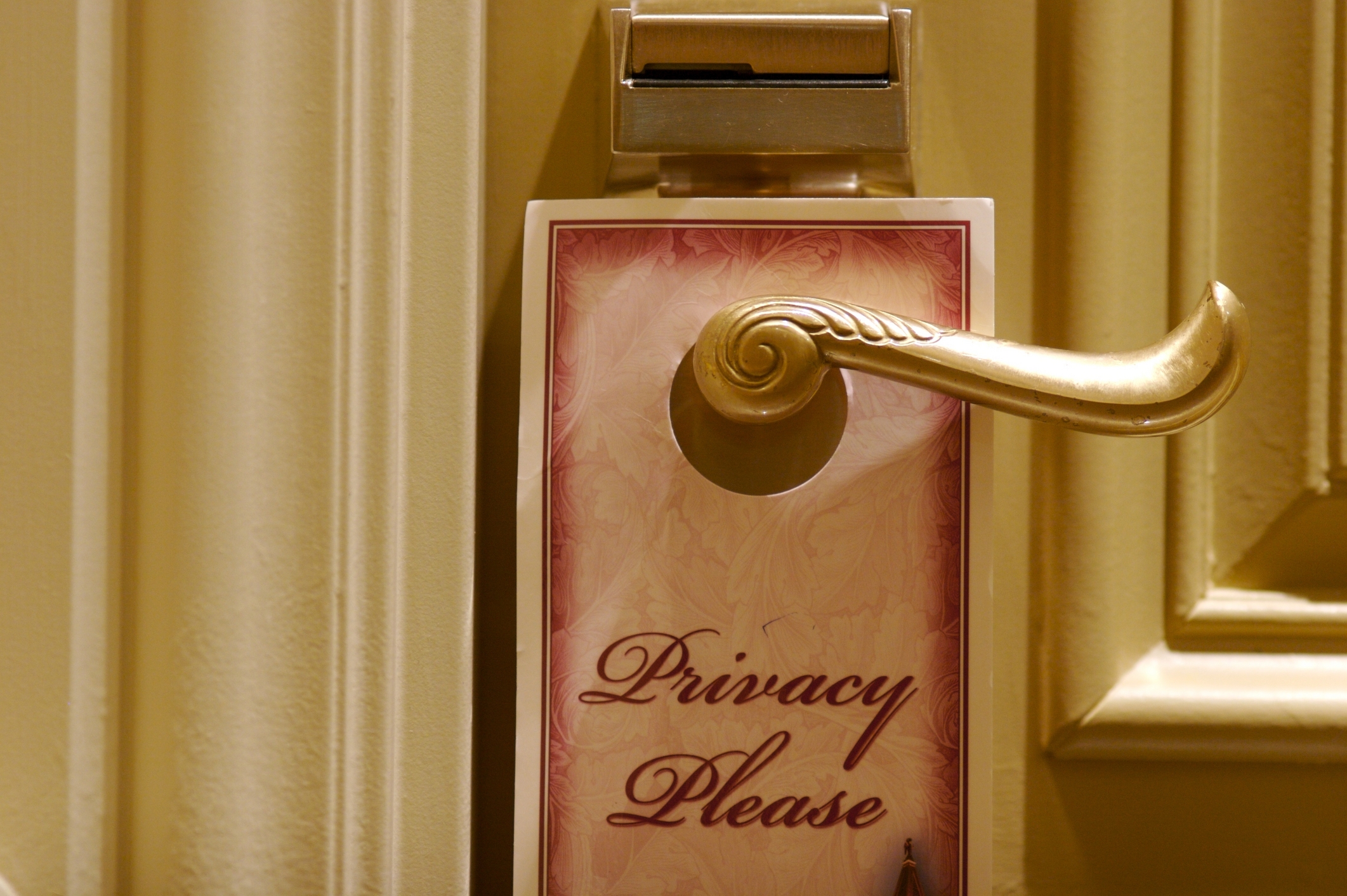 privacy hotel door sign