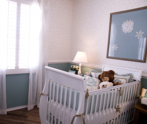 blue baby's nursery