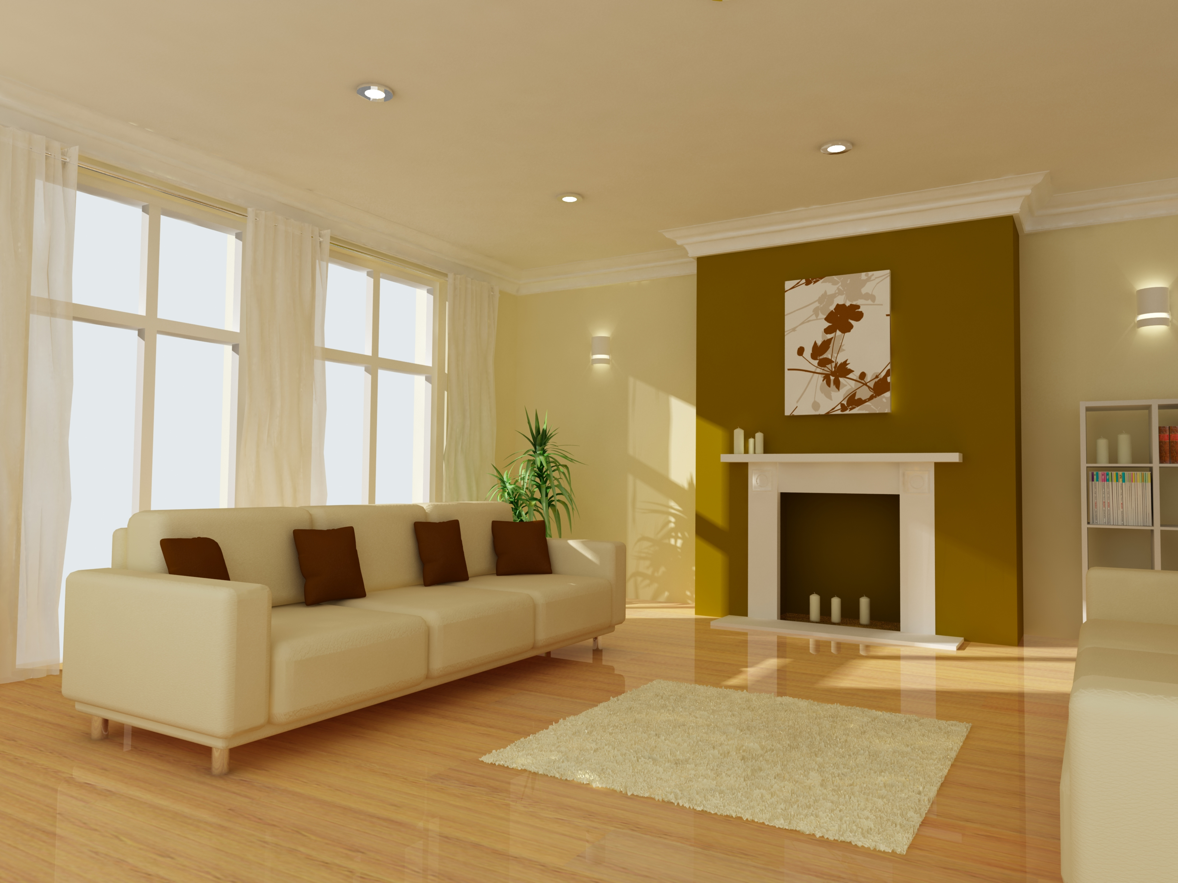 golden living room
