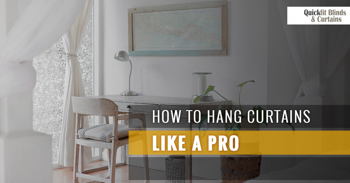 how to hang curtains banner