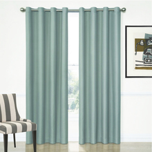 Aspen Insulated Eyelet Curtains in Teal Blue available 4 widths Quickfit Blinds and Curtains