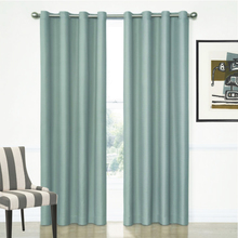Aspen Insulated Eyelet Curtains in Teal Blue available 4 widths Quickfit Blinds and Curtains
