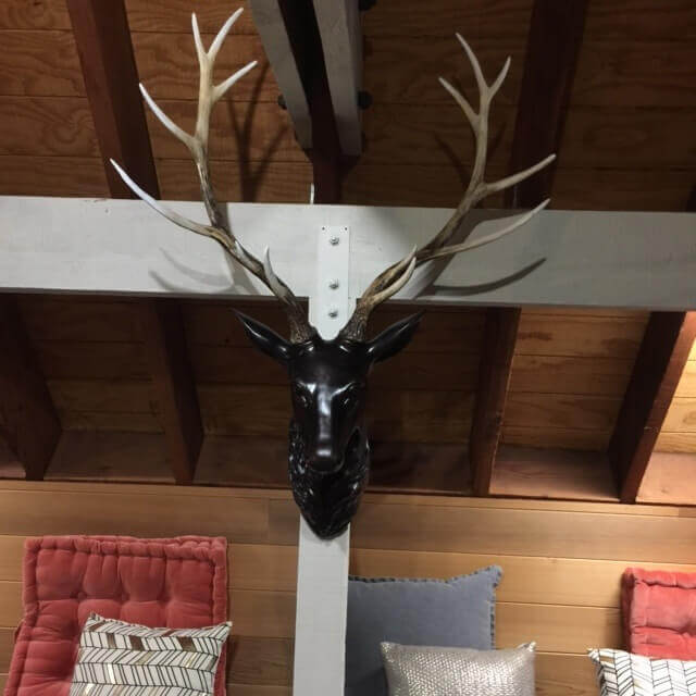 Moose or Elk Head is an important element in the Alpine Interior Look - Quickfit Curtains