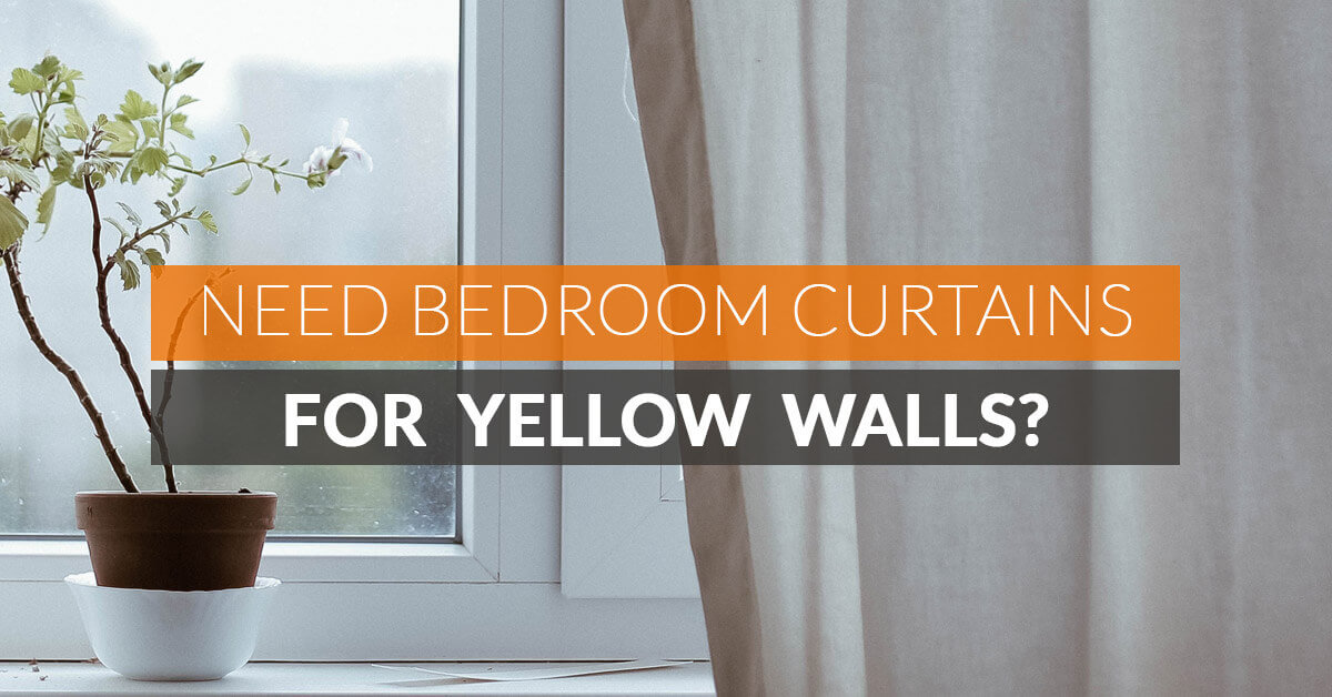 bedroom curtains for yellow walls banner