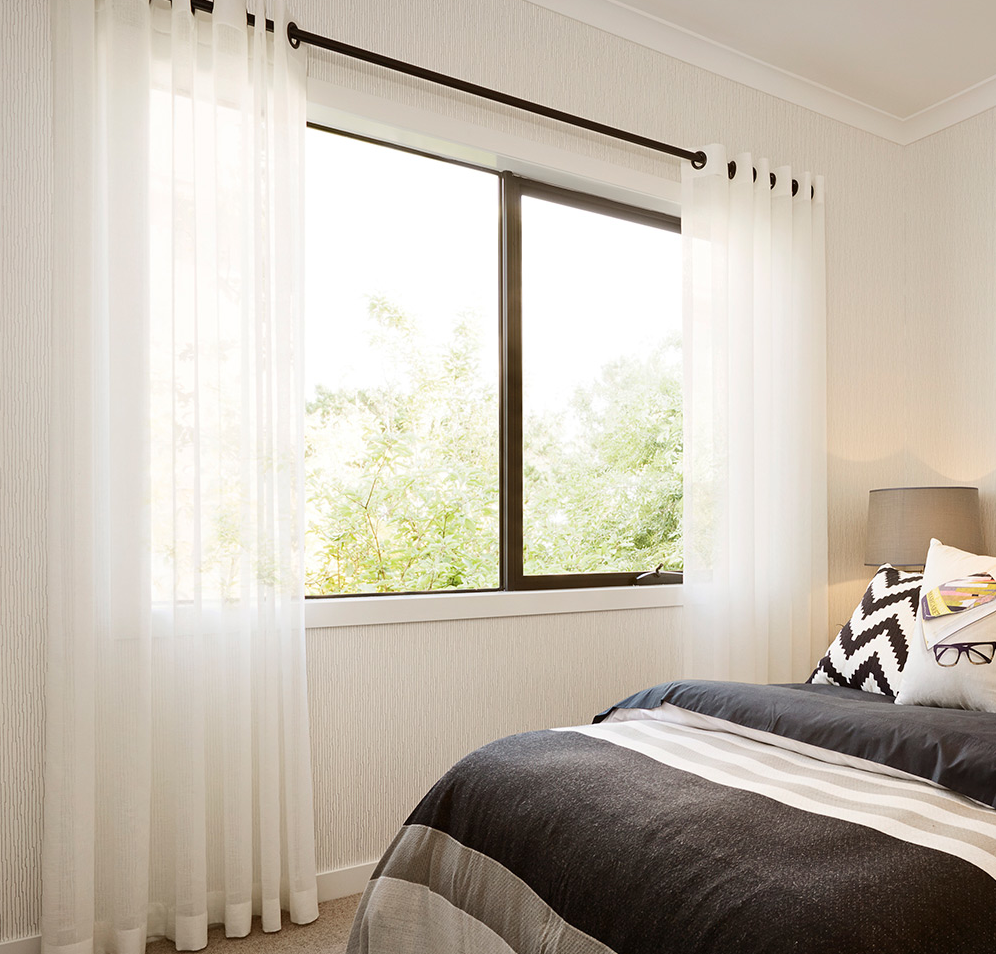 Brand New Shimmer Eyelet Sheer Curtains Quickfit Blinds