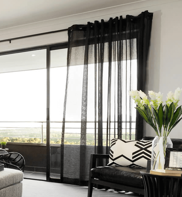 Black Sheer Curtains