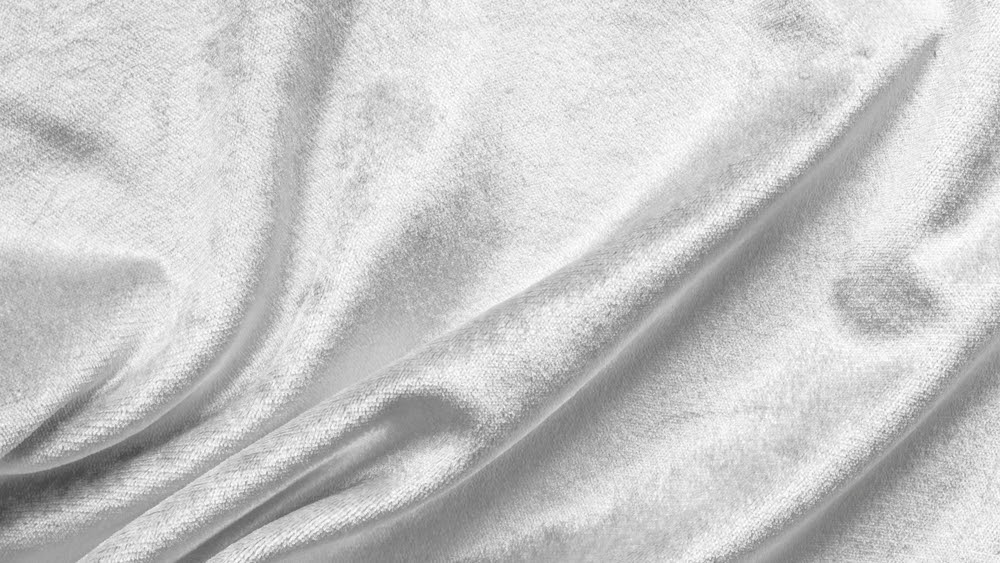 silver velvet fabric